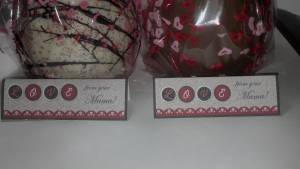 Close up of the tag cards.