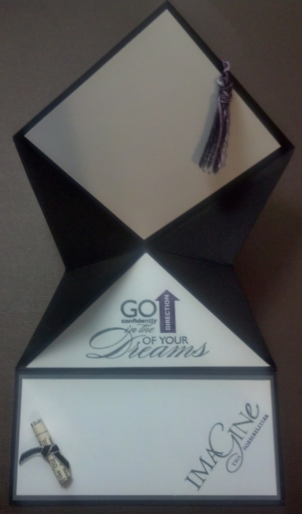 Timber Creek High School colors.Card opened.