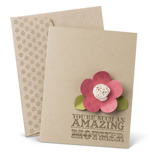 M Day Card and Envelope