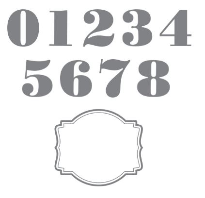 Morning Post Numbers Stamp Brush Set Digital Download  136676   Price: $6.95