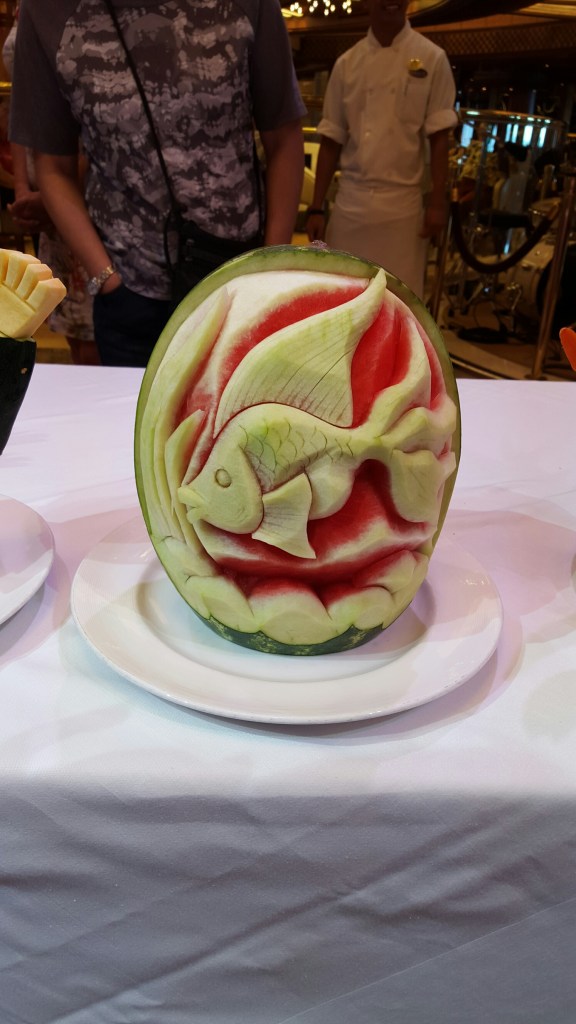Chef carving competition, my favorite was this Watermelon carving.
